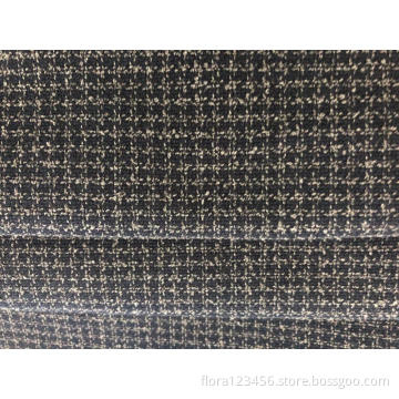 Plaid Polyester blended fabric